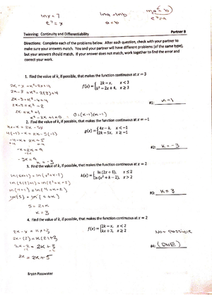 A1 - Functions (part 1) - unit one practice problems / notes - MATH 118 ...