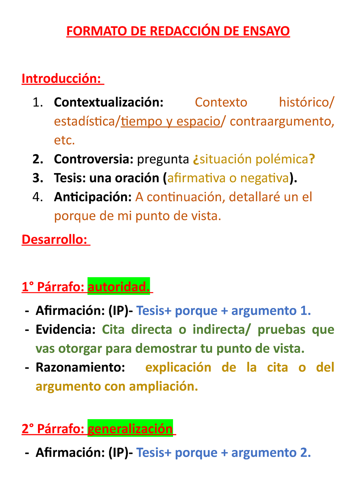 Formato DE Redacción DE Ensayo - FORMATO DE REDACCIÓN DE ENSAYO ...