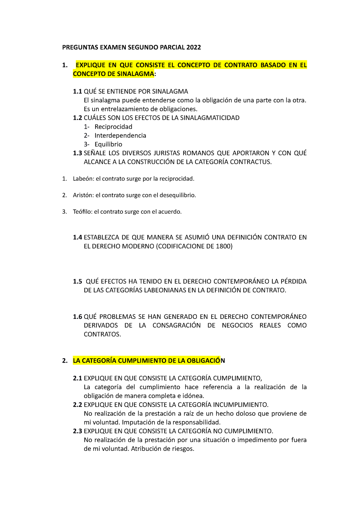 Preguntas Examen Segundo Parcial 2023 - PREGUNTAS EXAMEN SEGUNDO ...