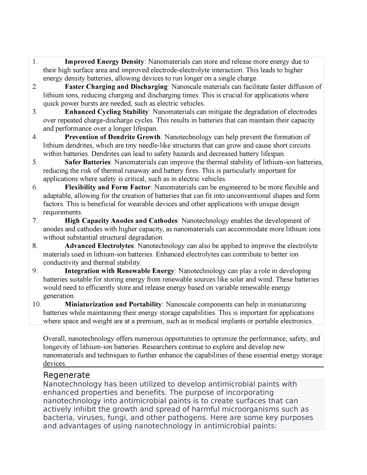 STS - Report - supplementary notes - 1. Improved Energy Density ...