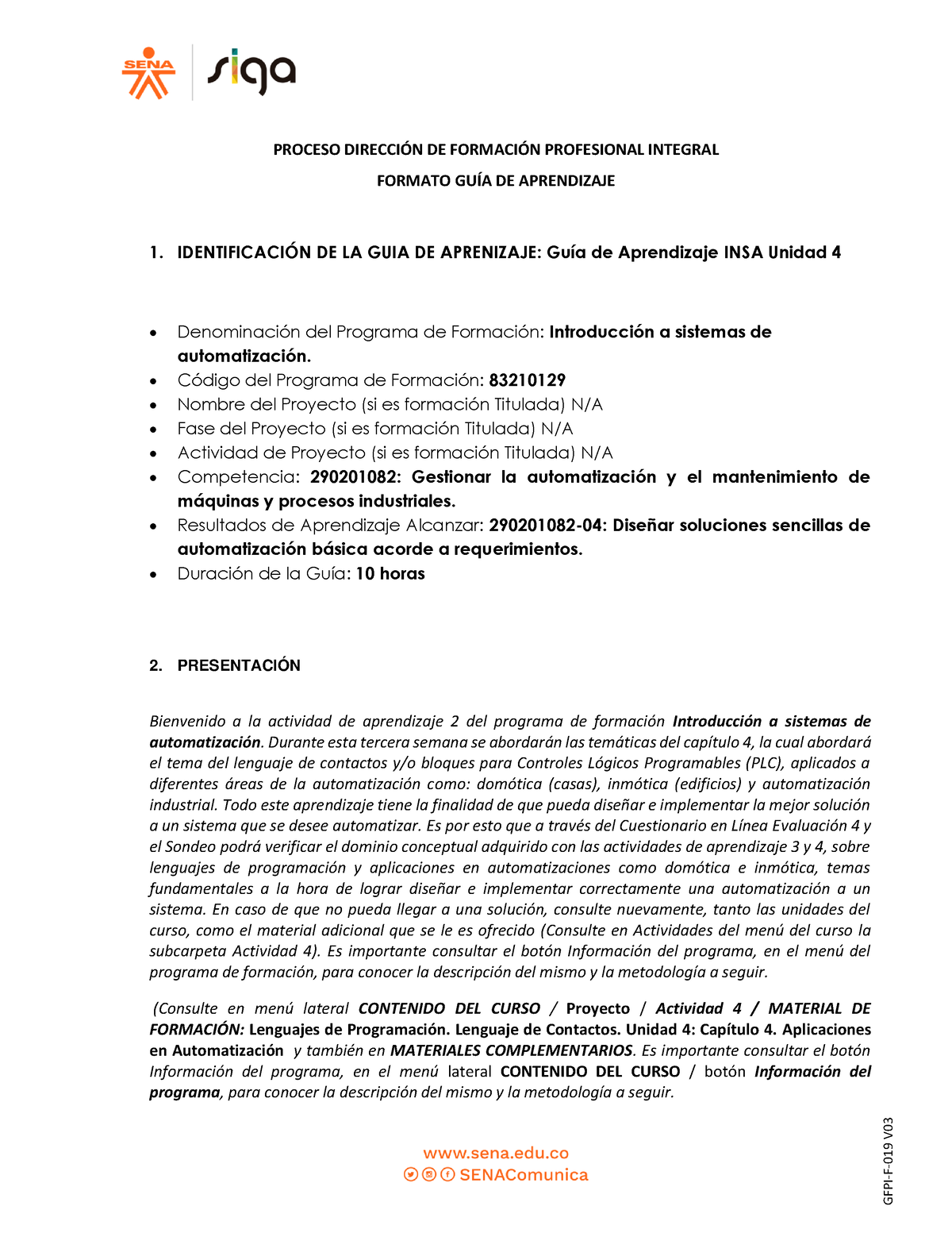 Guía De Aprendizaje 4 INSA 2022 - PROCESO DIRECCI”N DE FORMACI”N ...