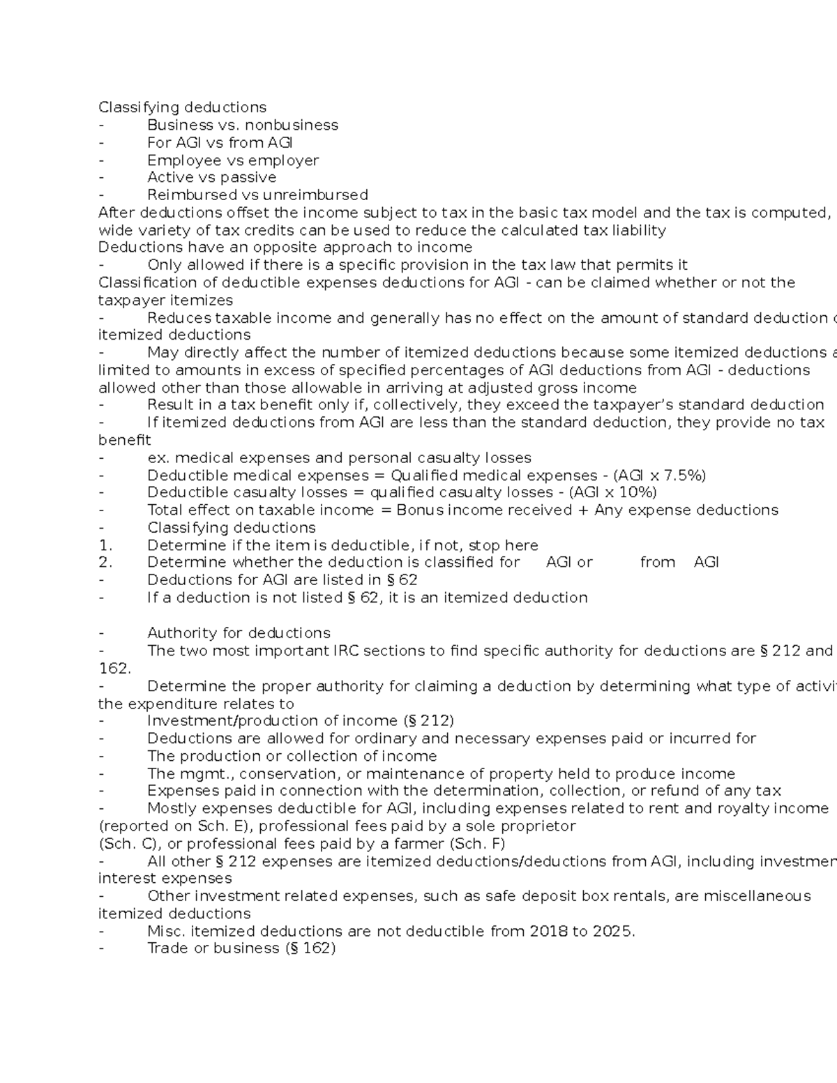 Chapter 6 And Chapter 7 Notes - ACC 131 - SCC - Studocu