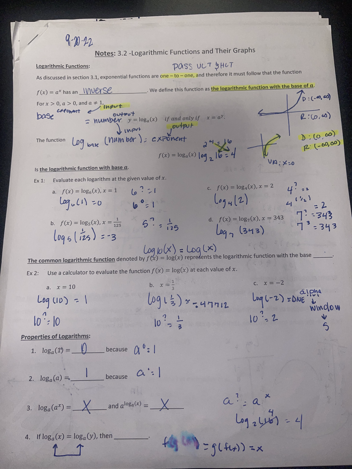 Exponential Functions and Logarithms - MATH 118 - Studocu