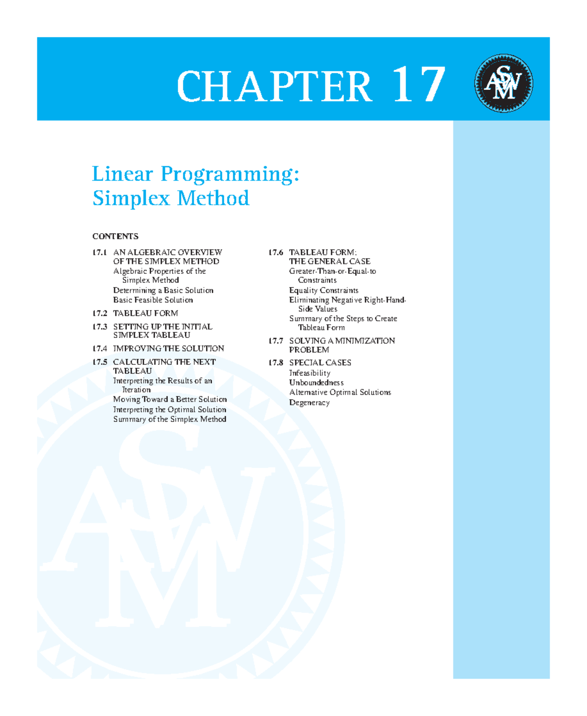 Chapter 17 - notes - Linear Programming: Simplex Method ...