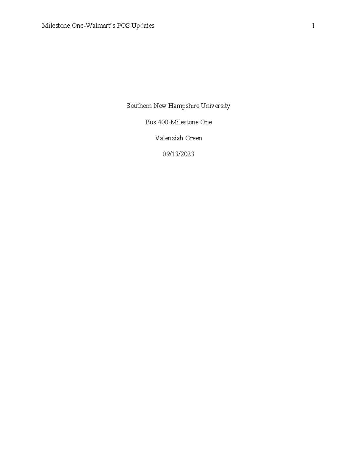 Elevator Pitch Script - Southern New Hampshire University Bus 400 ...