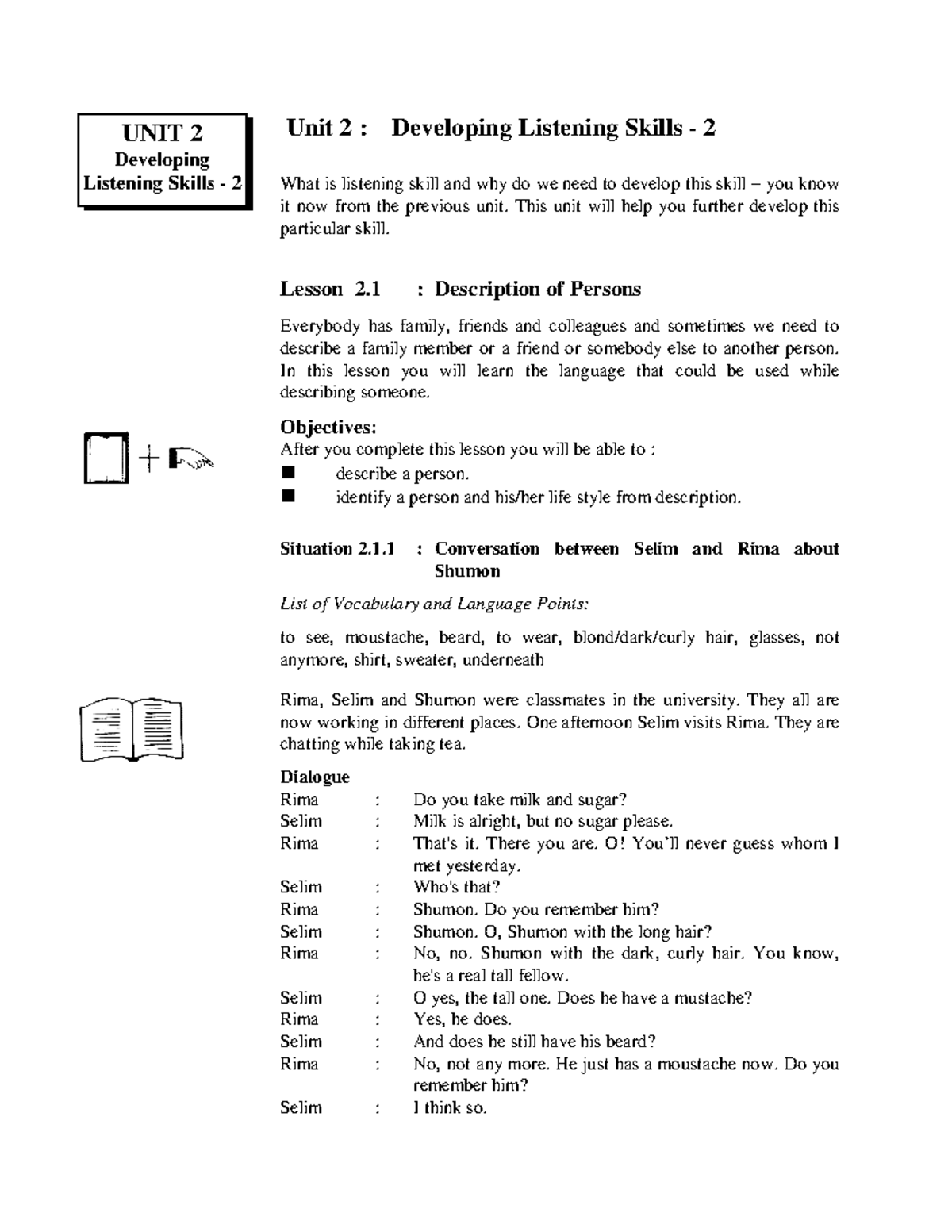 English - Oral Communication and Study Skills Unit 2 Bangladesh Open ...