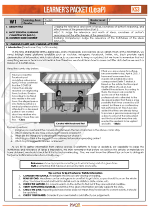 ENG7-Q3- Module 7 - thank you. - English Quarter 3 – Module 7: Asking ...