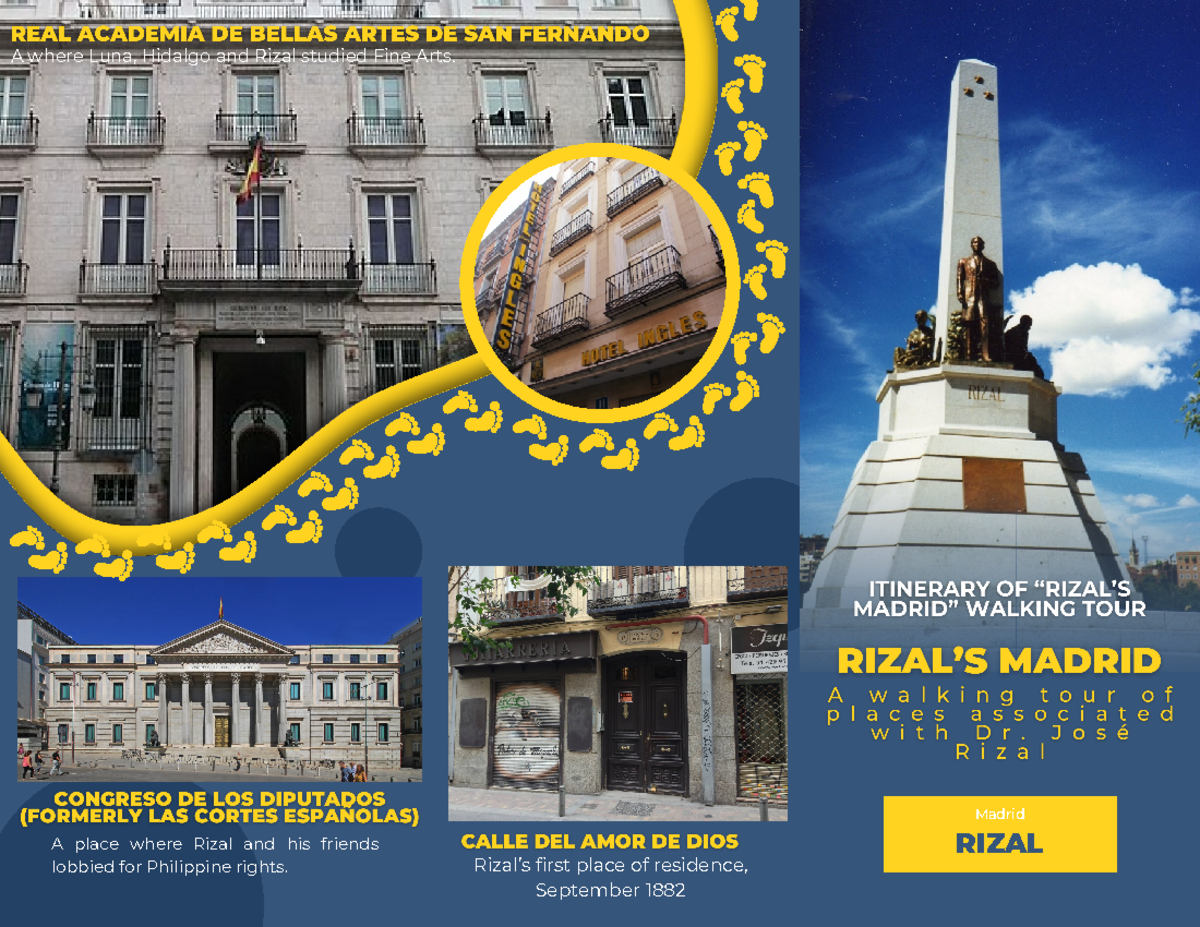 Rizal'S Travel - final output - Medical Laboratory Science - Madrid A ...