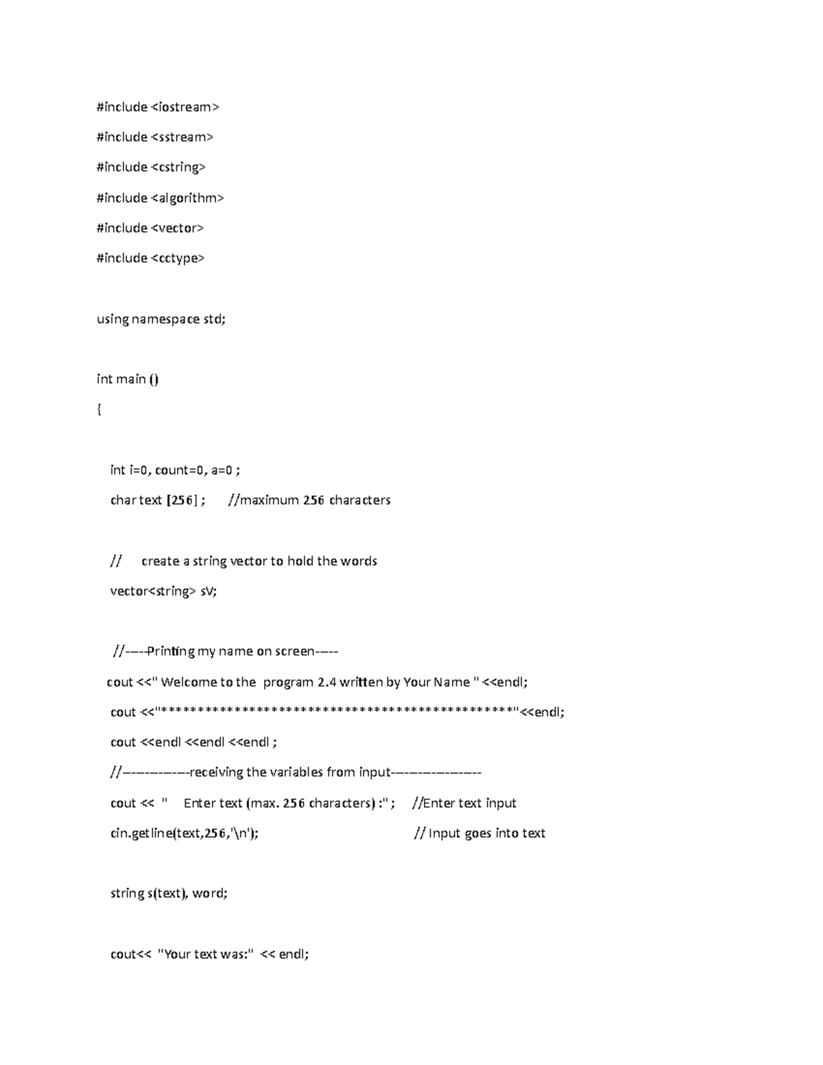 C++ - for Programming - #include #include #include #include #include # ...