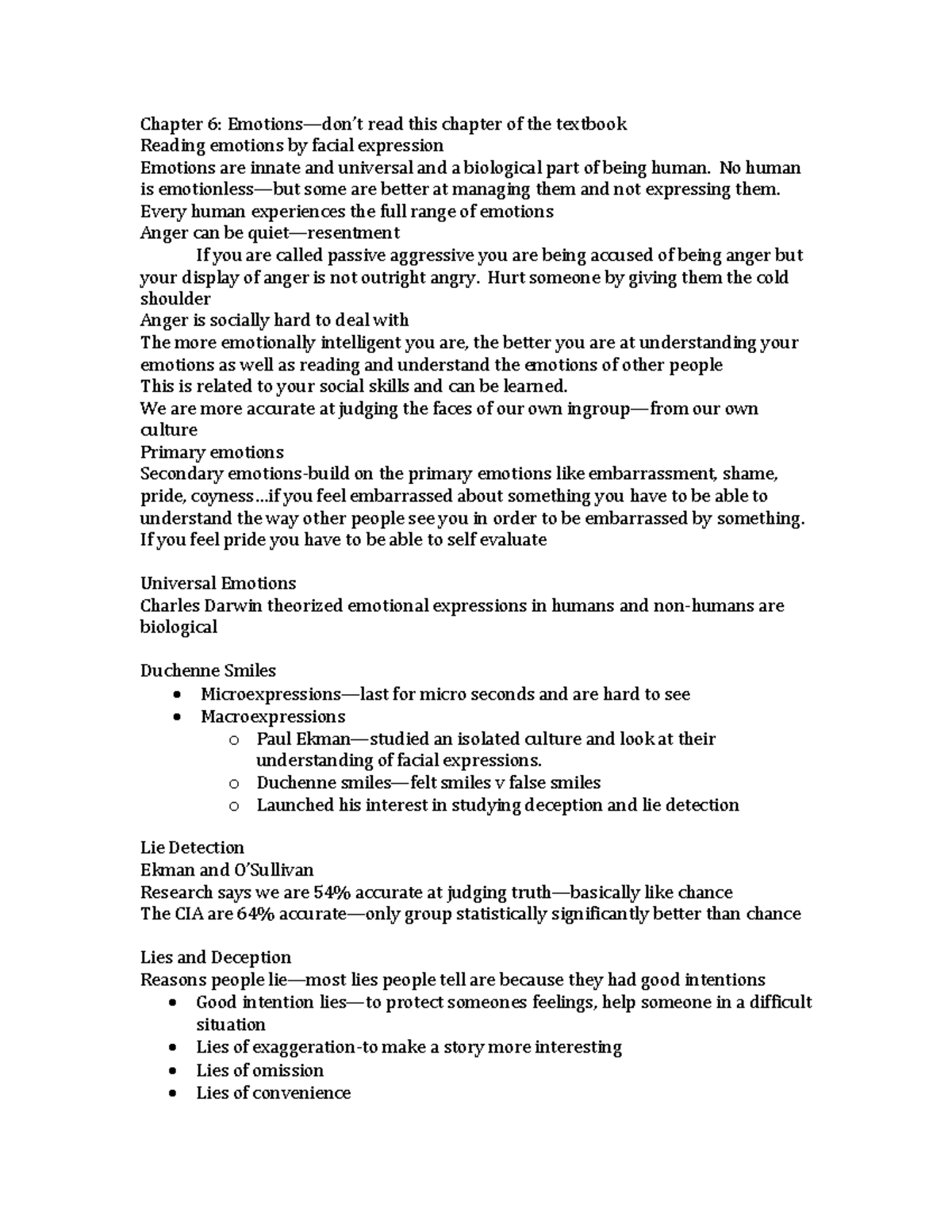 Psych notes guide exam 2 - Chapter 6: read this chapter of the textbook ...