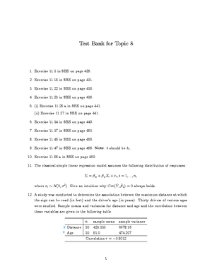 Final Exam Revision Notes - Table of Contents CHAPTER 1: INTRO CHAPTER ...