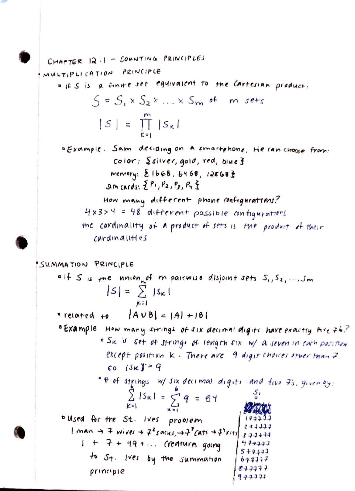 Chapter 12 (Counting Principles) - ####### CHAPTER 12 CowNTING ...