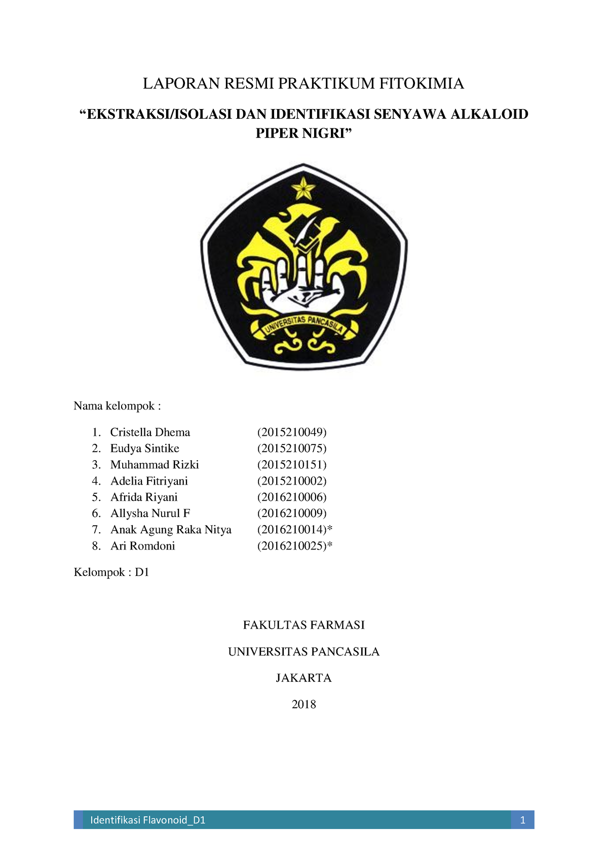 Laporan Resmi Praktikum Fitokimia 2 Compress Laporan Resmi Praktikum