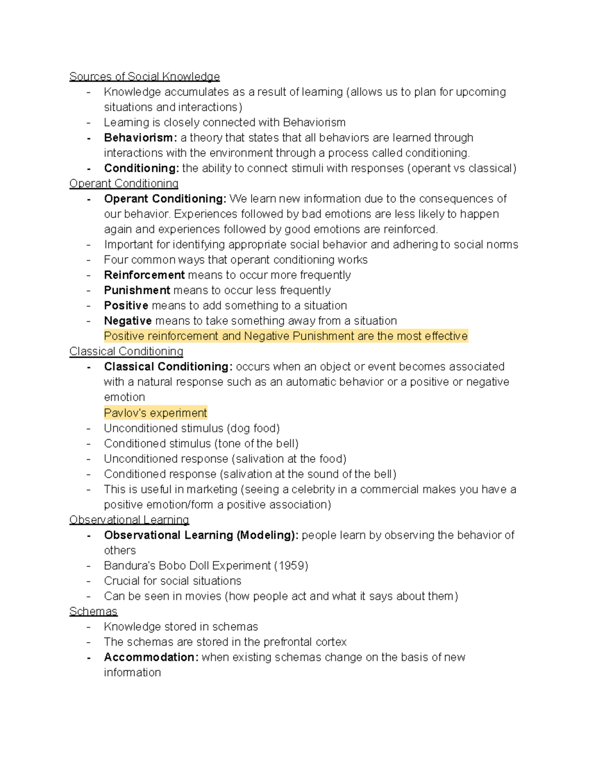 Social Psych Notes Chap 2 - Sources of Social Knowledge - Knowledge ...