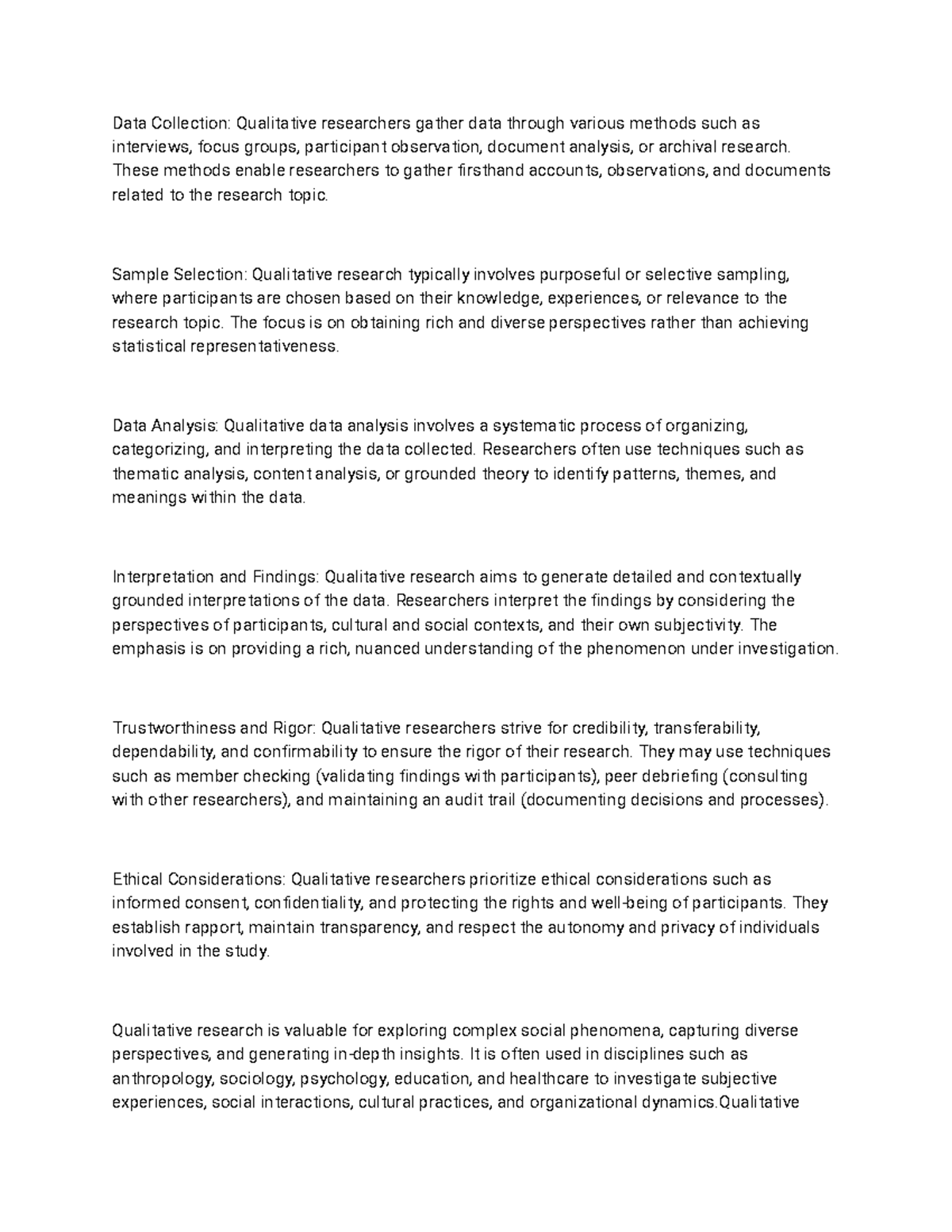 Qualitative Research19 Data Collection Qualitative researchers