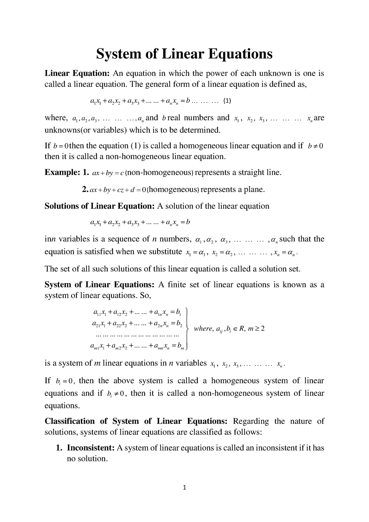 system-of-linear-equations-system-of-linear-equations-linear-equation