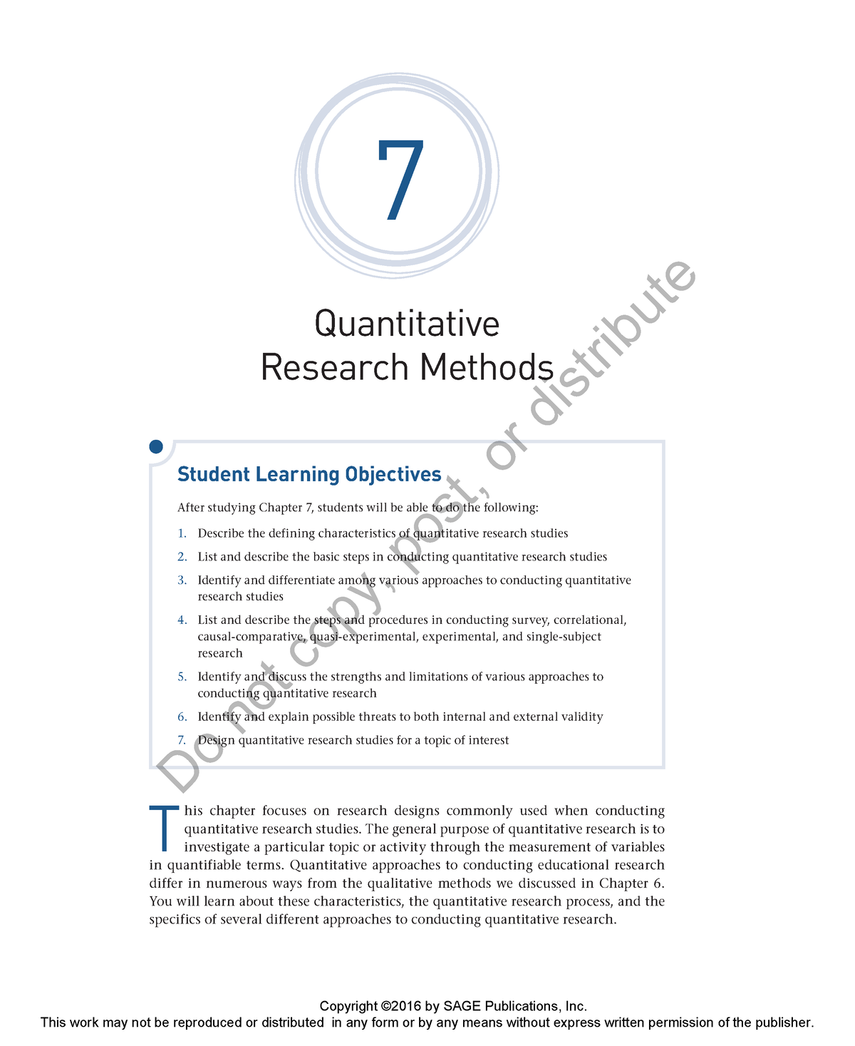 chapter 7 quantitative research methods mertler
