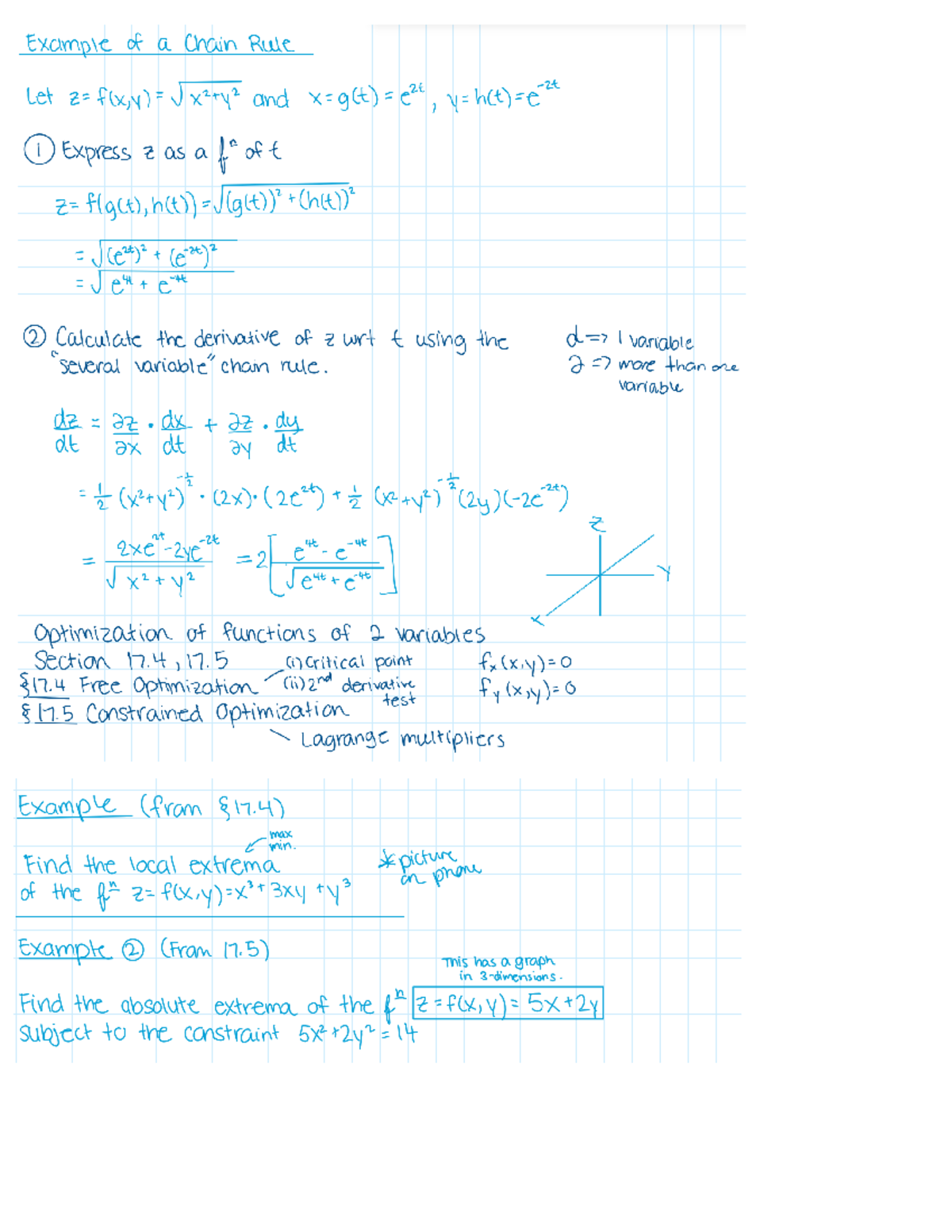 17.4/17.5 - Calc Notes - MATA34 - Studocu
