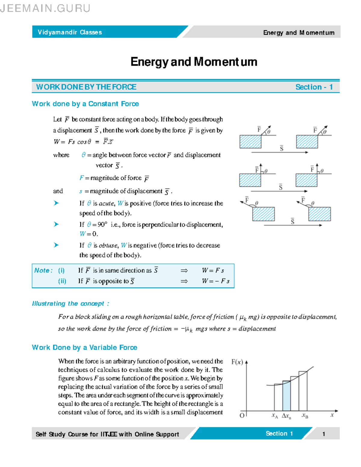 Work Power Energy-pdf - Best Notes For Ppsc Physics Lecturer Prepation ...