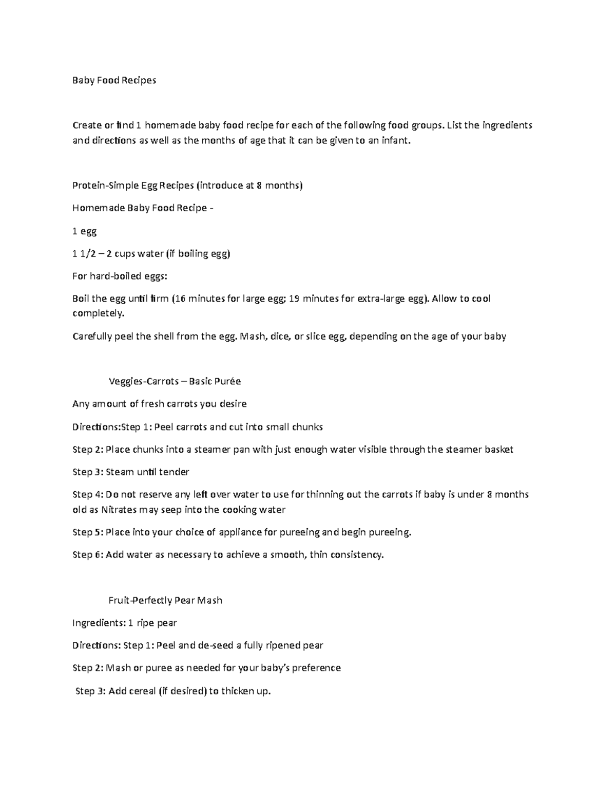 Baby food food for life Baby Food Recipes Create or ind 1 homemade