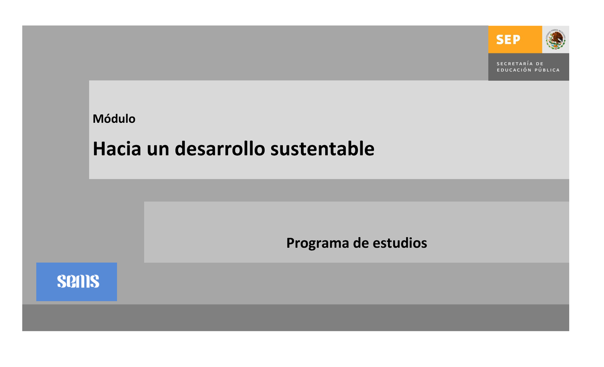 354211939 Modulo 16 Hacia un desarrollo sustentable pdf - Módulo Hacia