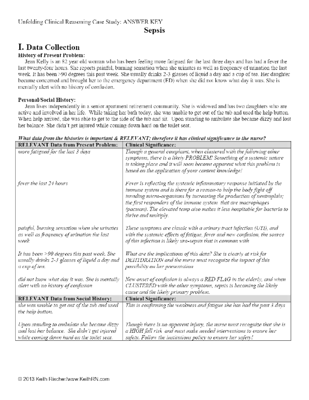 case study answer key