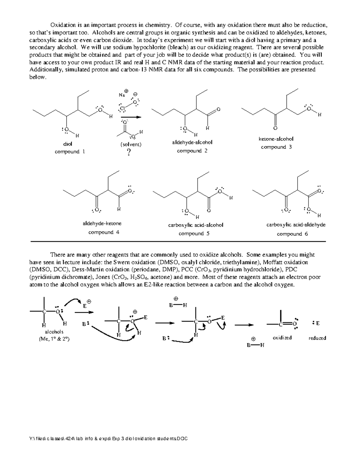 Diol Oxidation Lab Report Oxidation Is An Important Process In