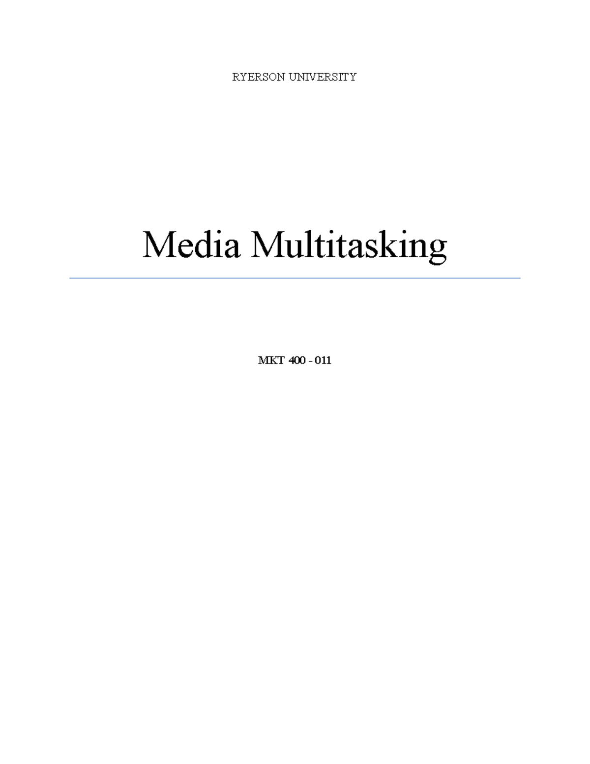 an essay about multitasking