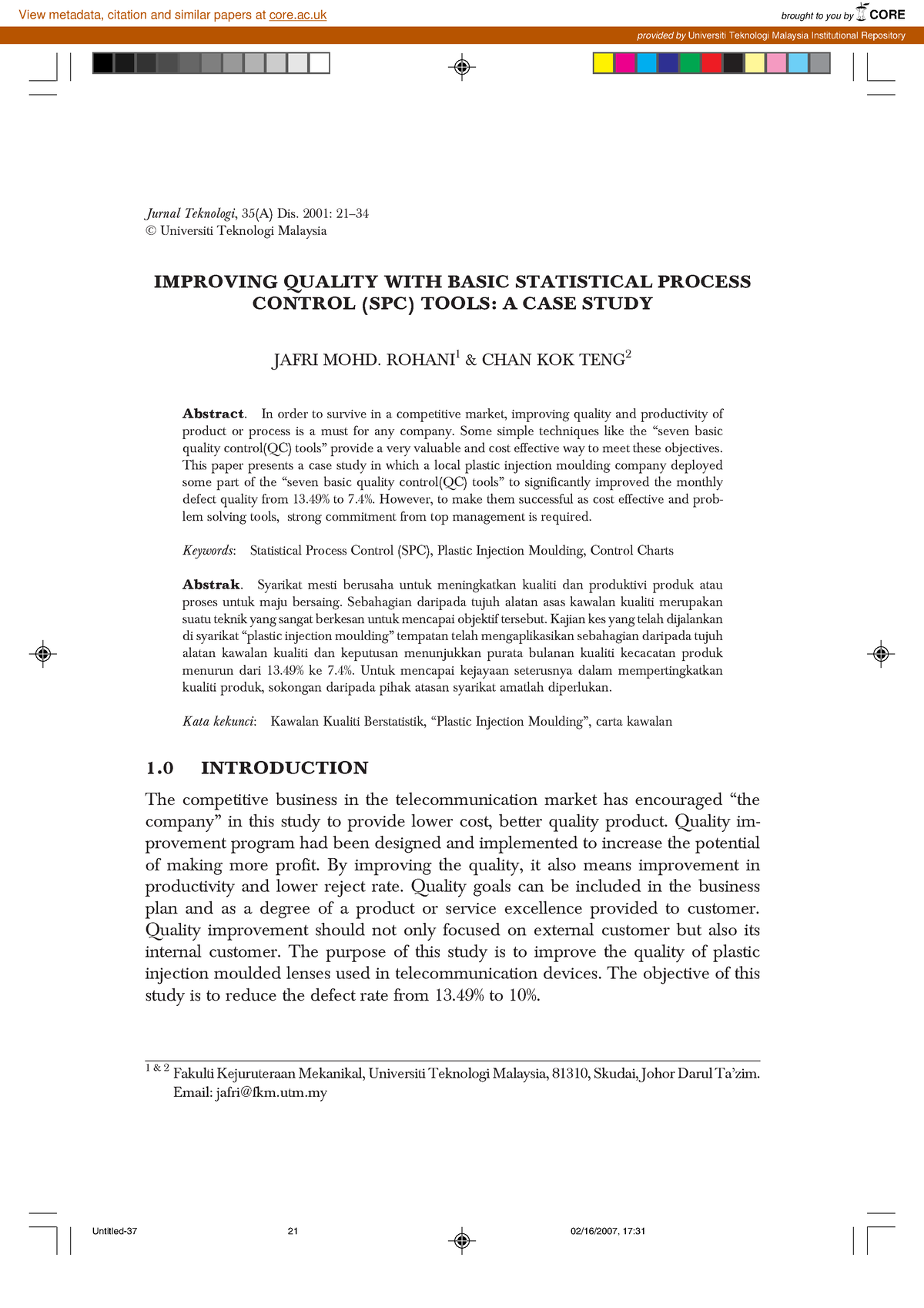 SPC Improving Quality With Basic Statistical Process Control Spc Tools ...