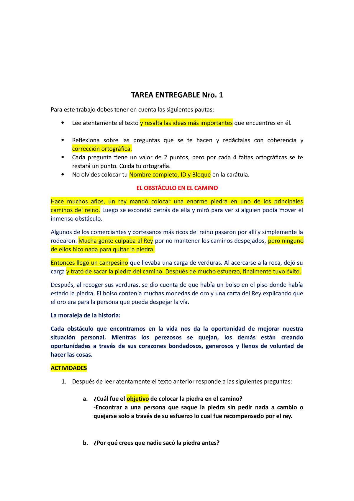 Actividad Entregable N 01 Lenguaje Tarea Entregable Nro 1 Para Este Trabajo Debes Tener En 0088