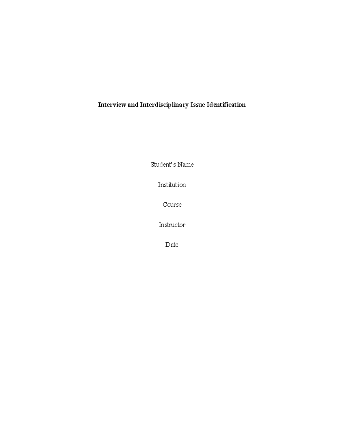 4010 assessment 2 - This is my nursing assignment - Interview and ...