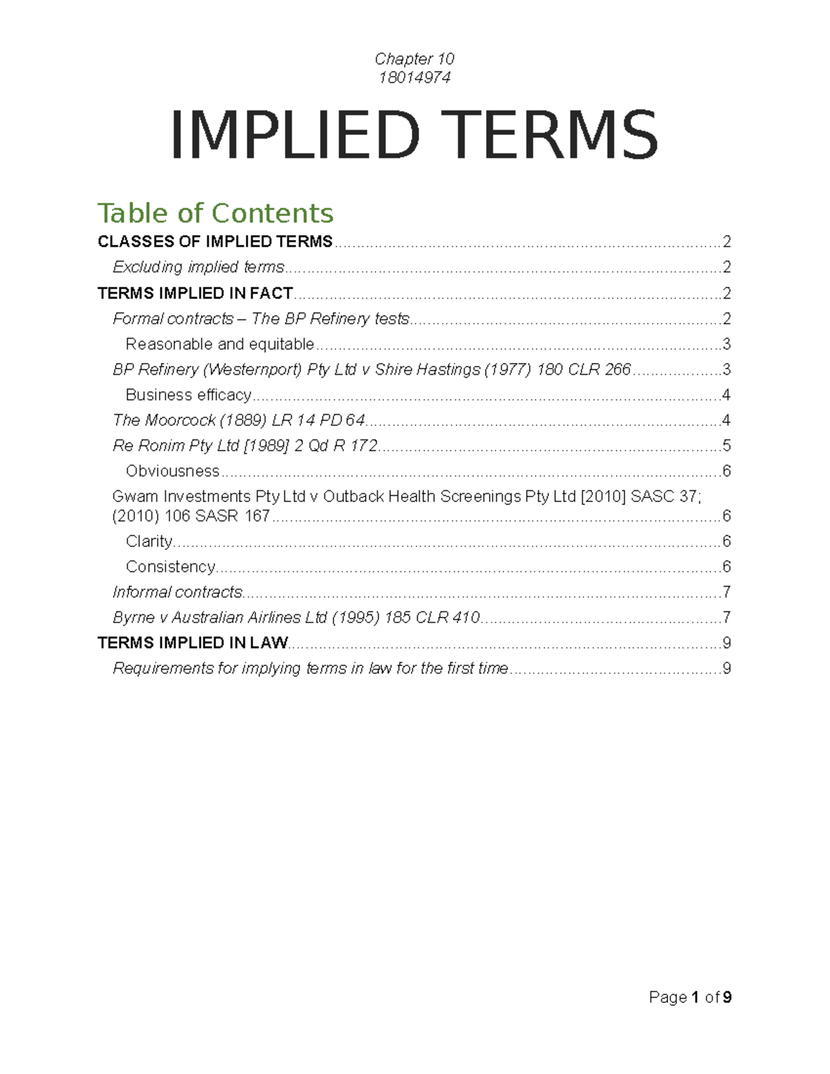 Contract Law Implied Terms Chapter Summary Chapter 10 18014974   Thumb 1200 1553 