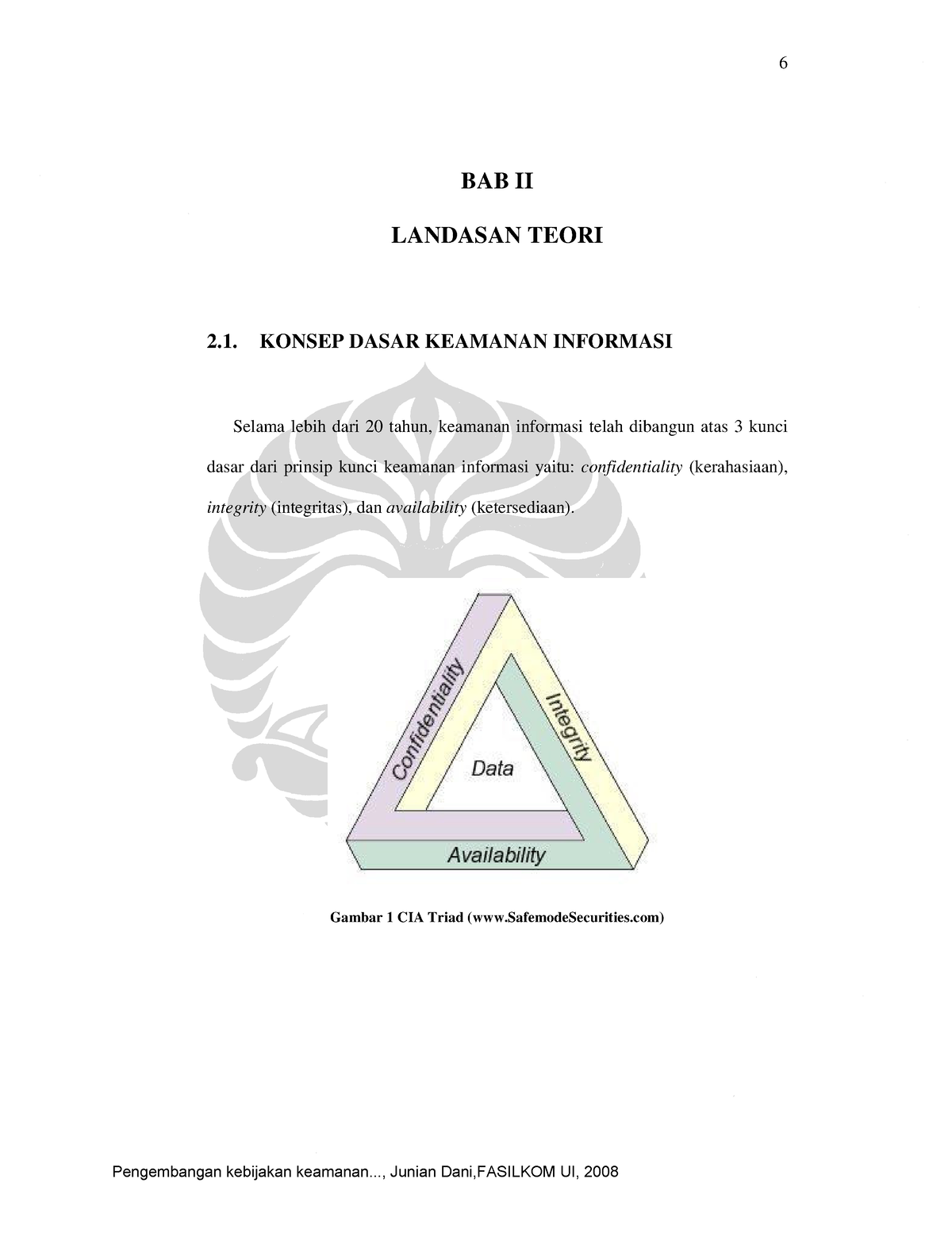 Kerahasiaan Aku Dan Kamu - BAB II LANDASAN TEORI 2. KONSEP DASAR ...