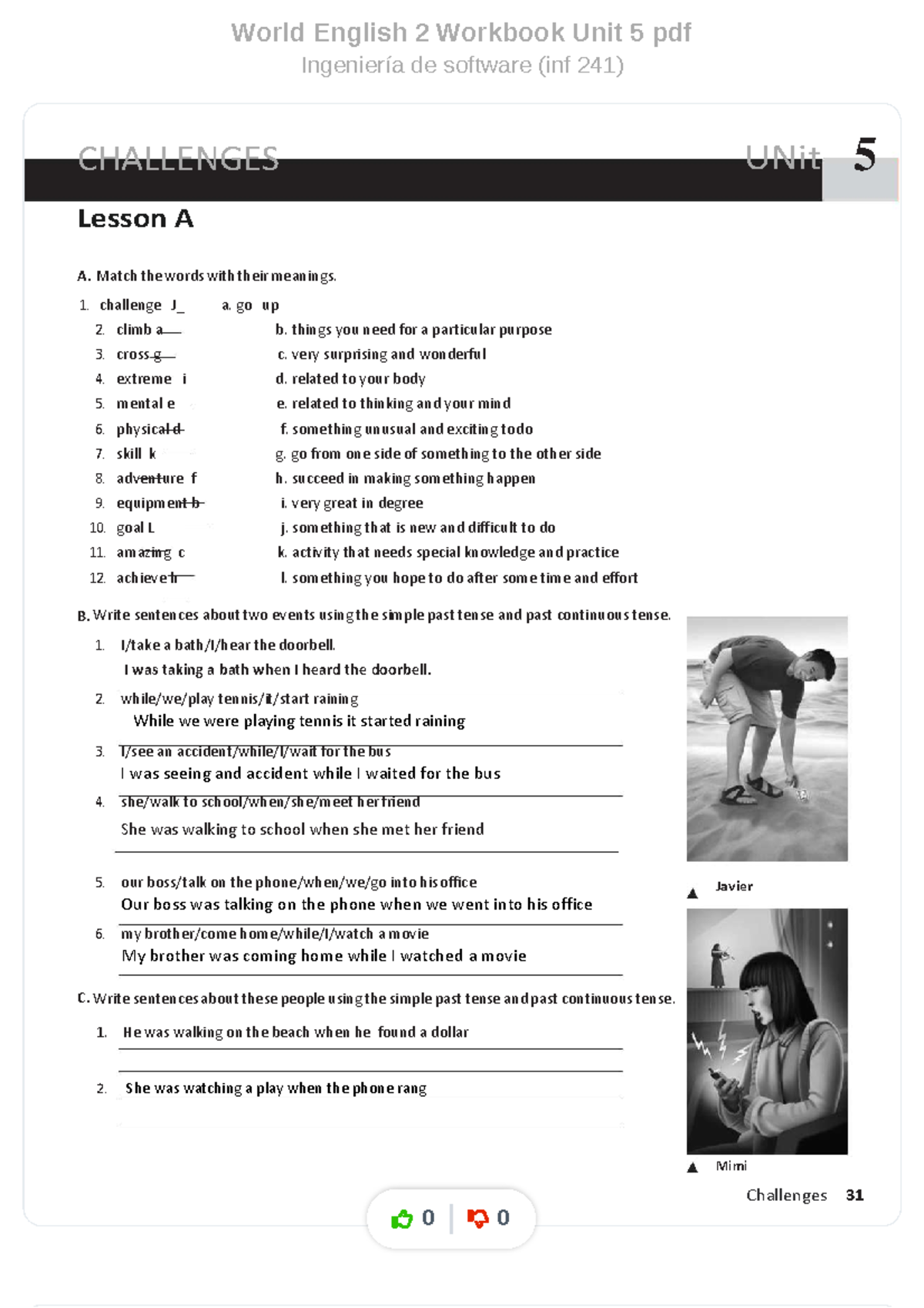 Dlstudocu - sisinglesas - World English 2 Workbook Unit 5 pdf ...