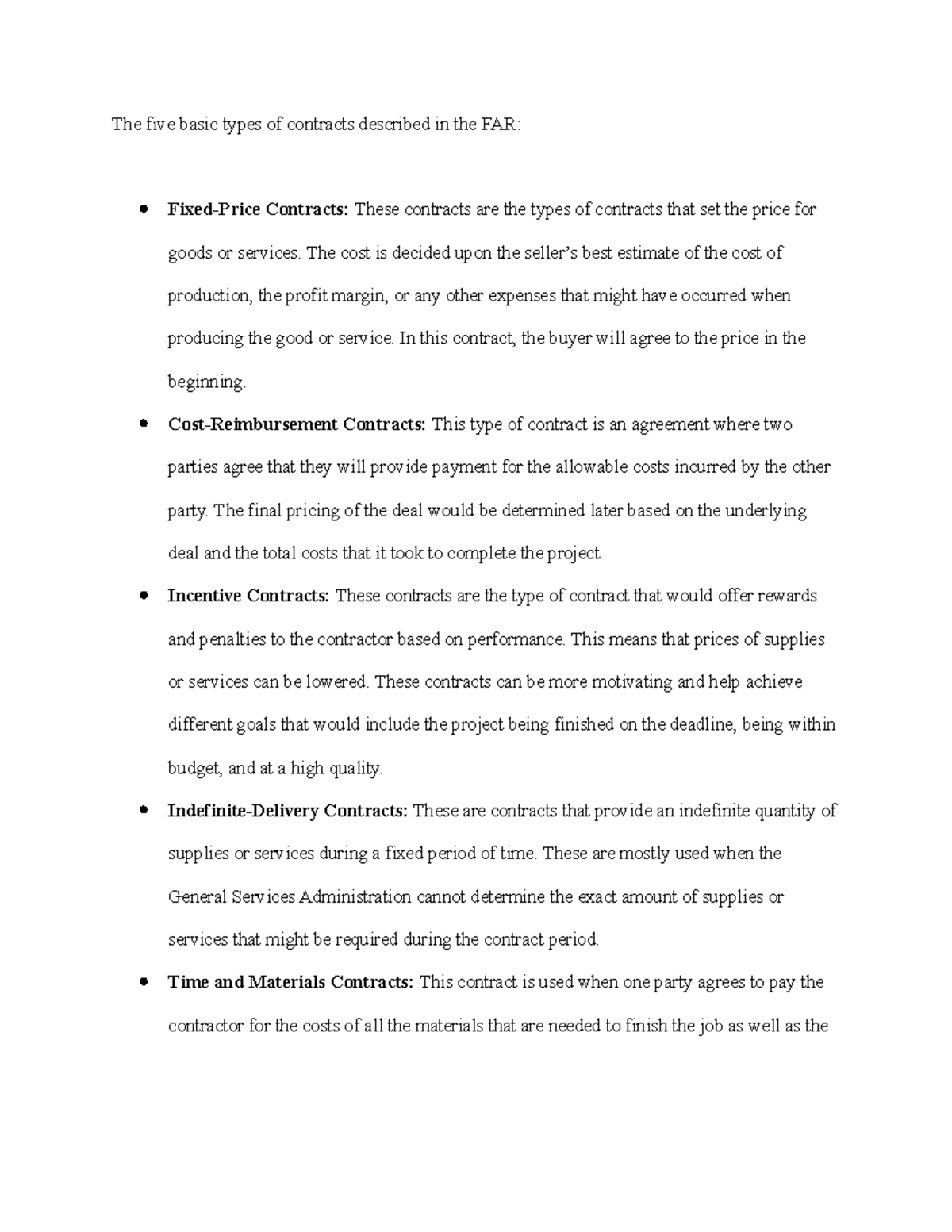 qso-349-module-one-the-five-basic-types-of-contracts-described-in