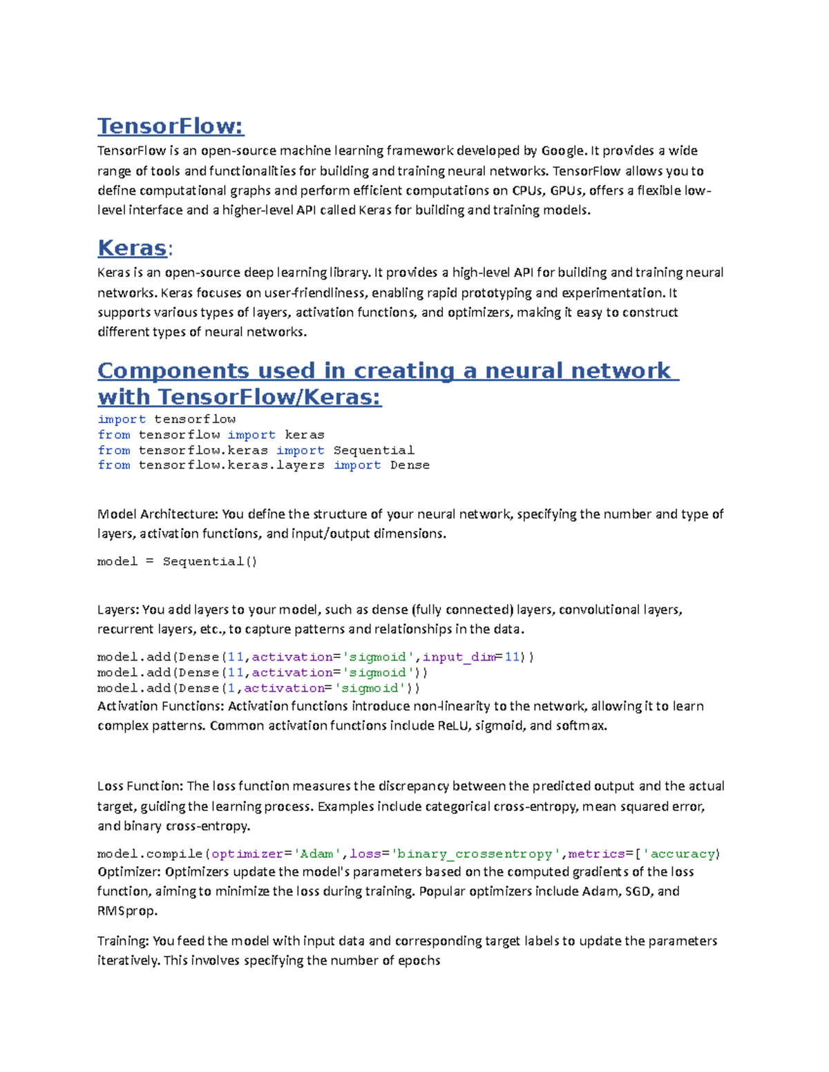 Tensor Flow - TensorFlow: TensorFlow is an open-source machine learning ...