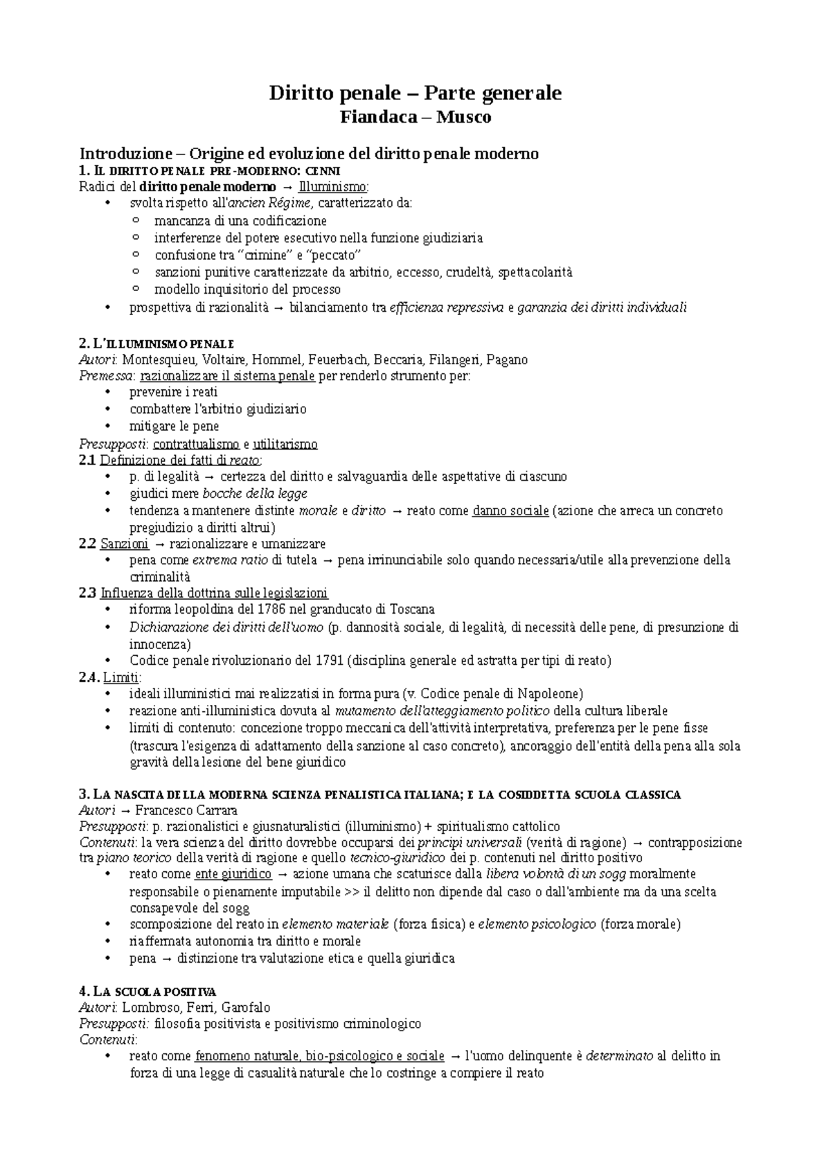 G Fiandaca E E Musco Diritto Penale Parte Generale 6a Edizione ...