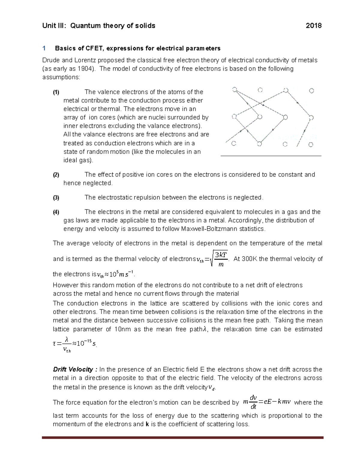 3-quantum-theory-of-solids-engineering-physics-ue18ph101-pesu