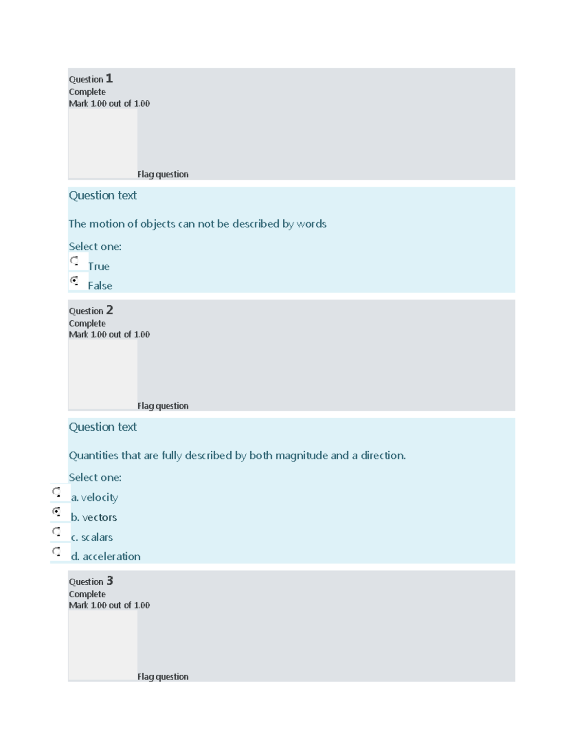 Toaz - asd - Question 1 Complete Mark 1 out of 1. Flag question ...