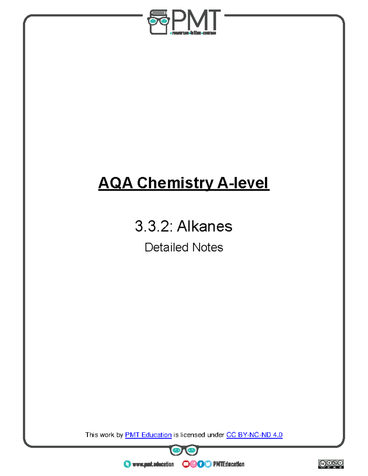 3.2. Alkanes - Bit/pmt-edu-cc Bit/pmt-cc AQA Chemistry A-level 3.3 ...