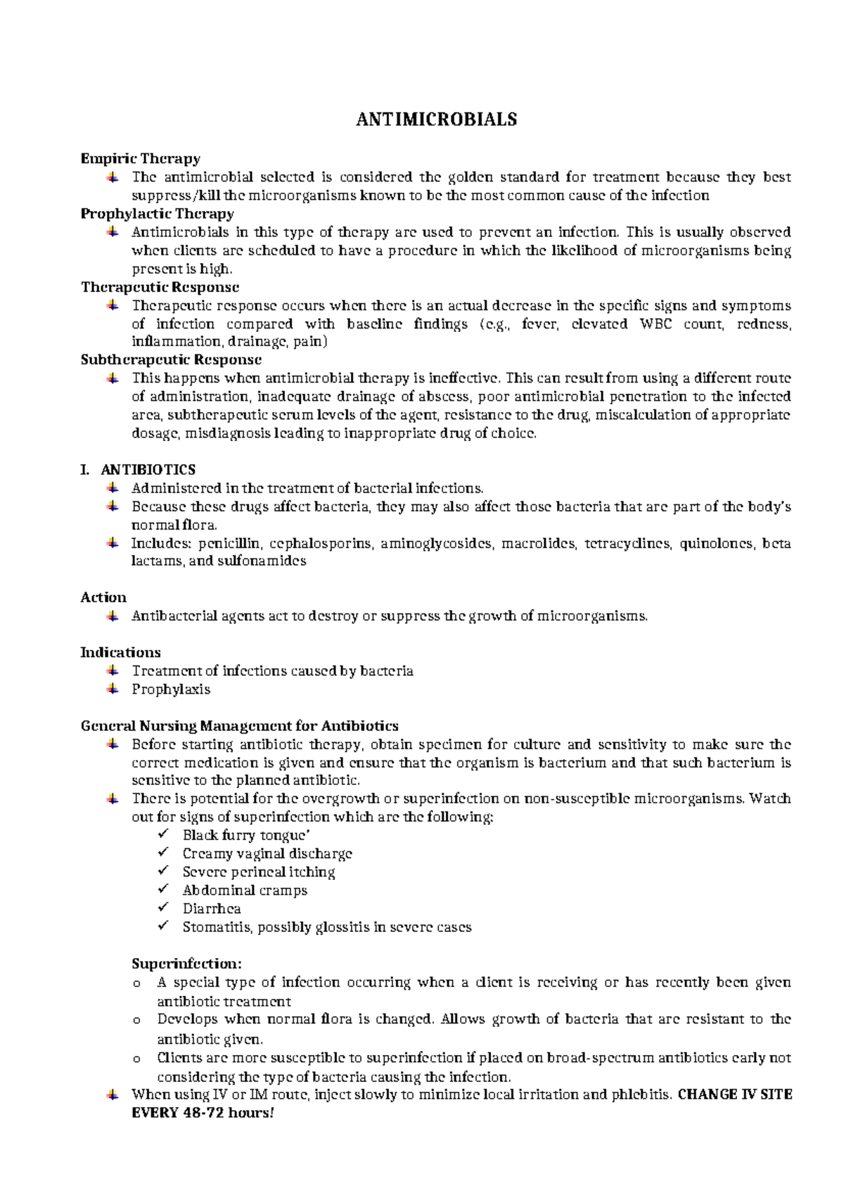 Antimicrobials: drugs for infections - ANTIMICROBIALS Empiric Therapy ...