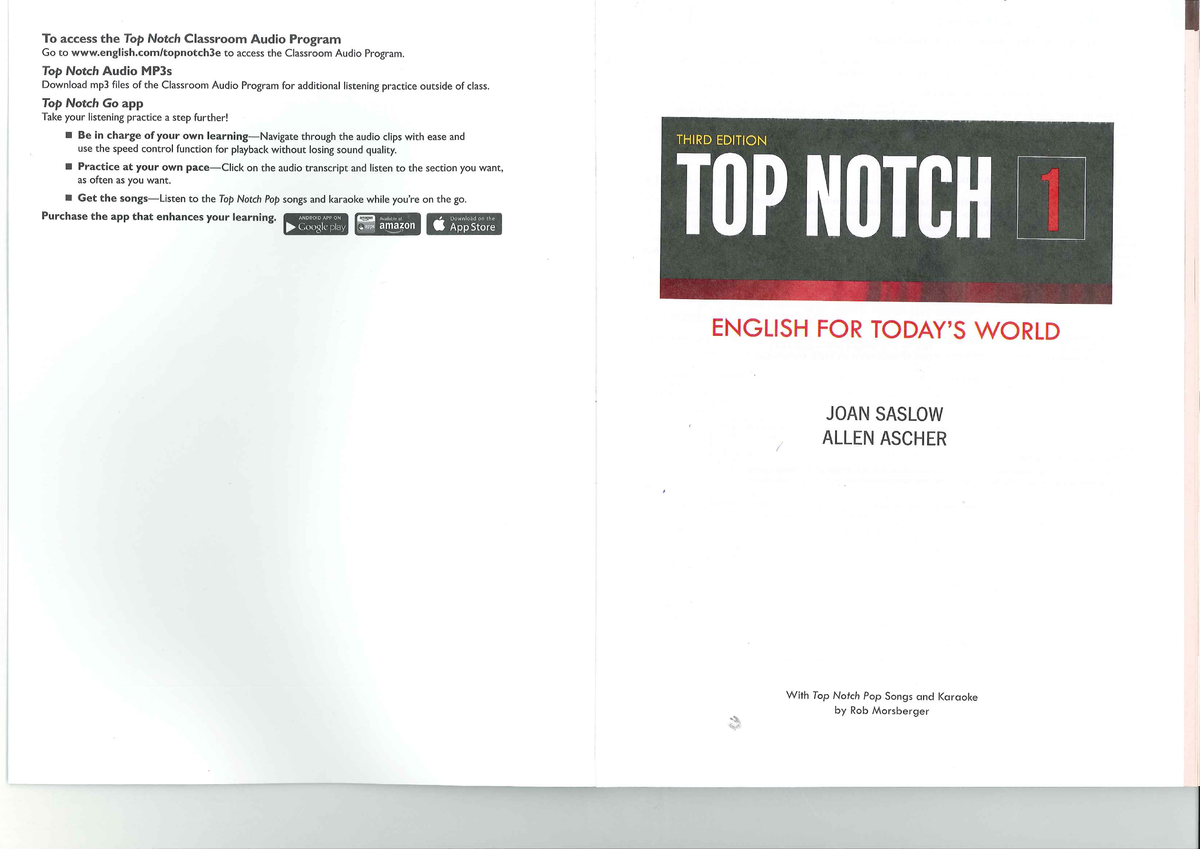 TN 1 Top Notch 1 Top Notch 1 Studocu