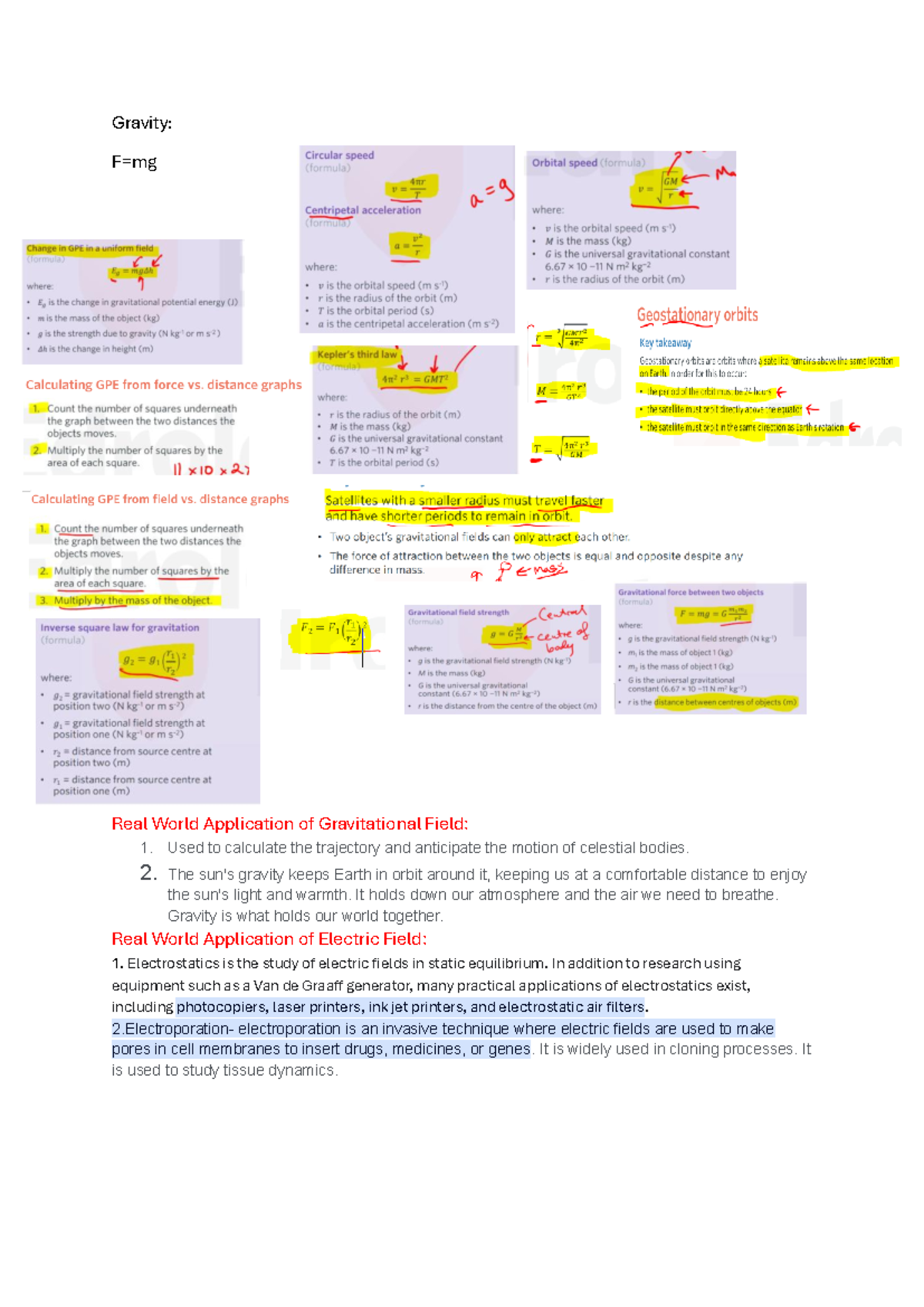 Physics Cheat - ddsds - Gravity: F=mg Real World Application of ...