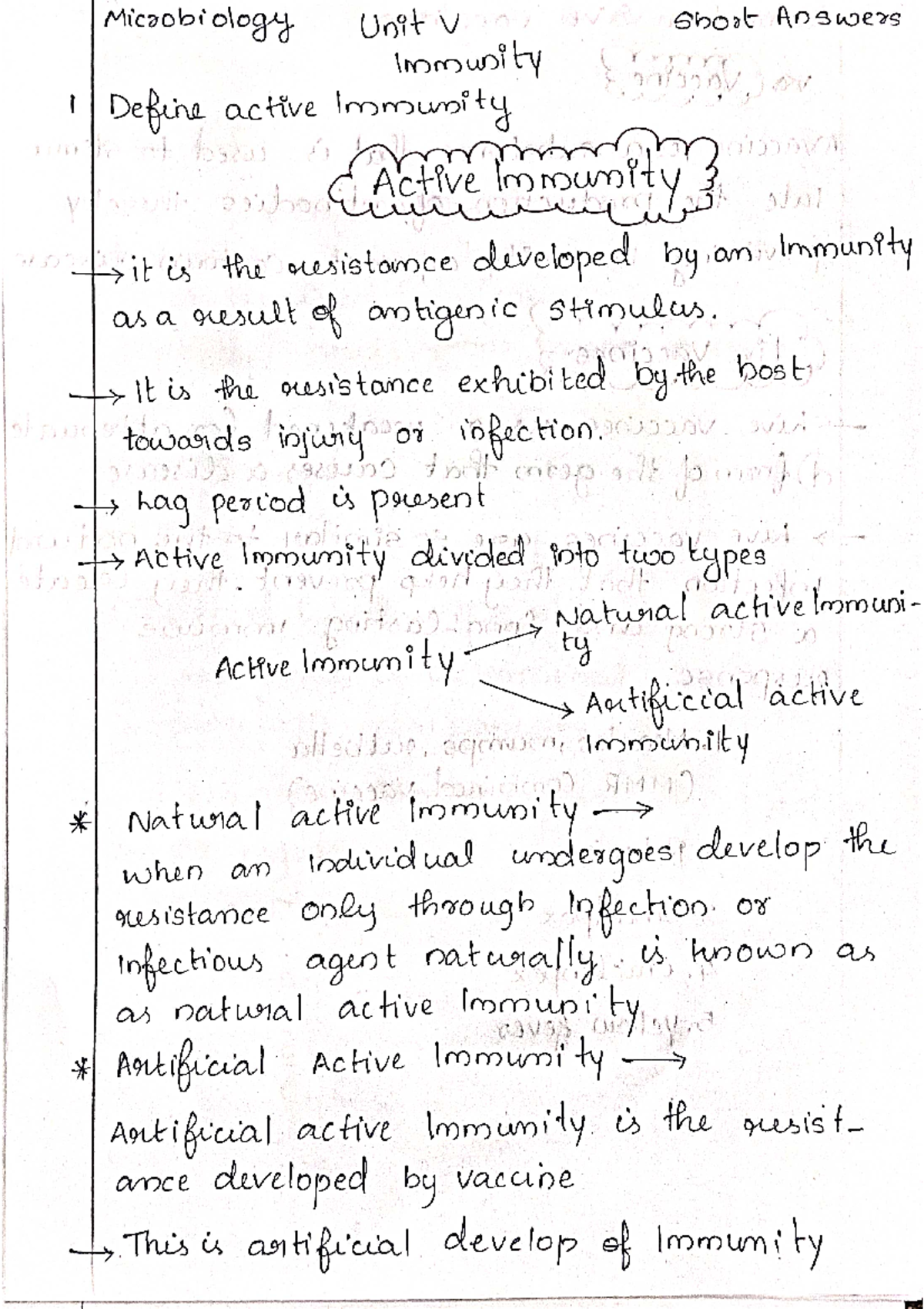 Microbiology immunit unit 5 shot answers - Microbiology Unit V short ...