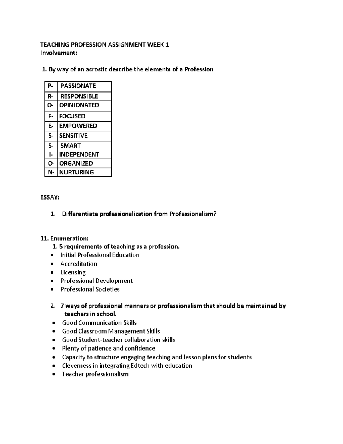 teaching-profession-week-1-assignment-teaching-profession-assignment