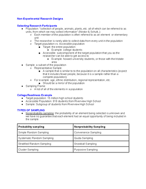 Research Design and Analysis Scale Construction Activity - Identify a ...
