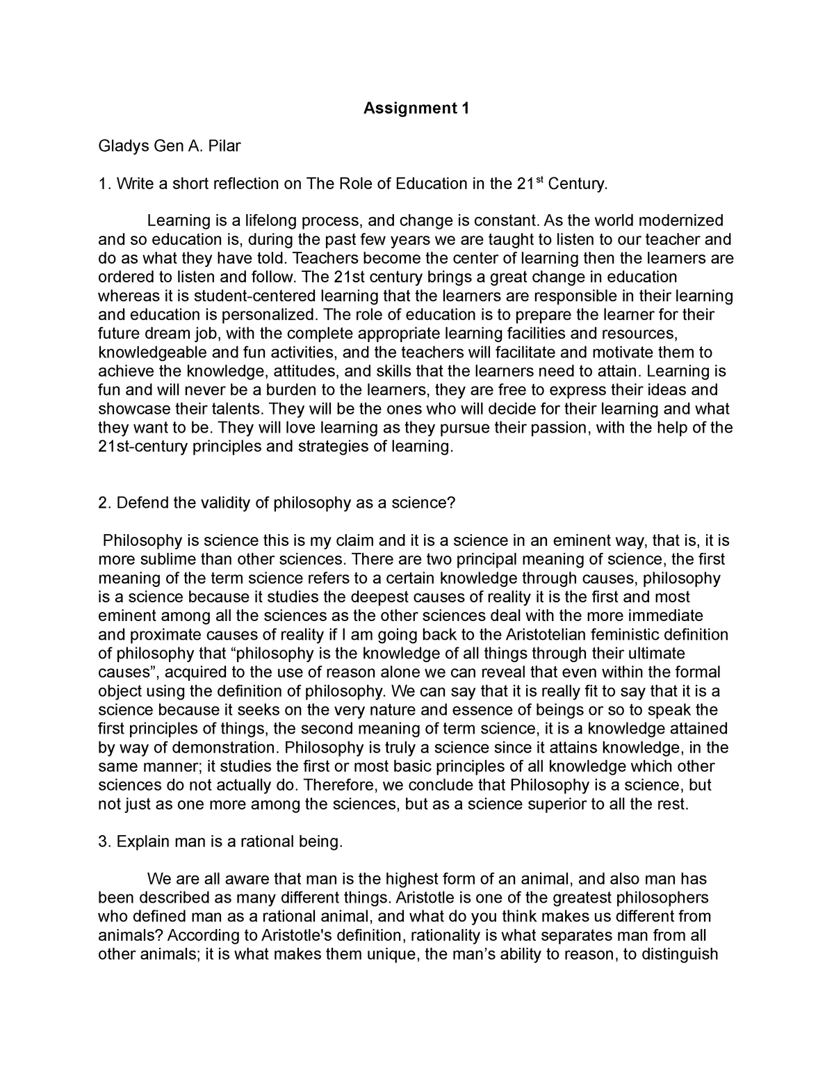 essay on importance of education in 21st century