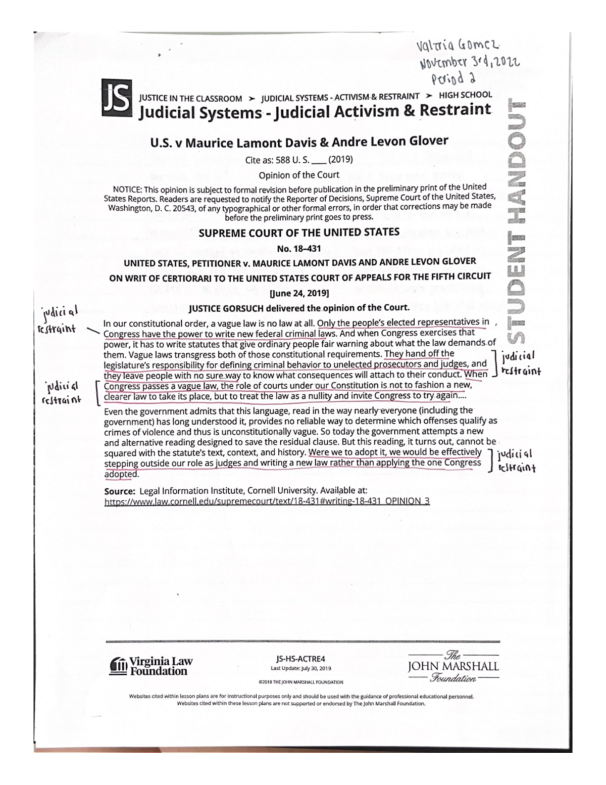 Restraint - Class Notes - POS2041 - Studocu