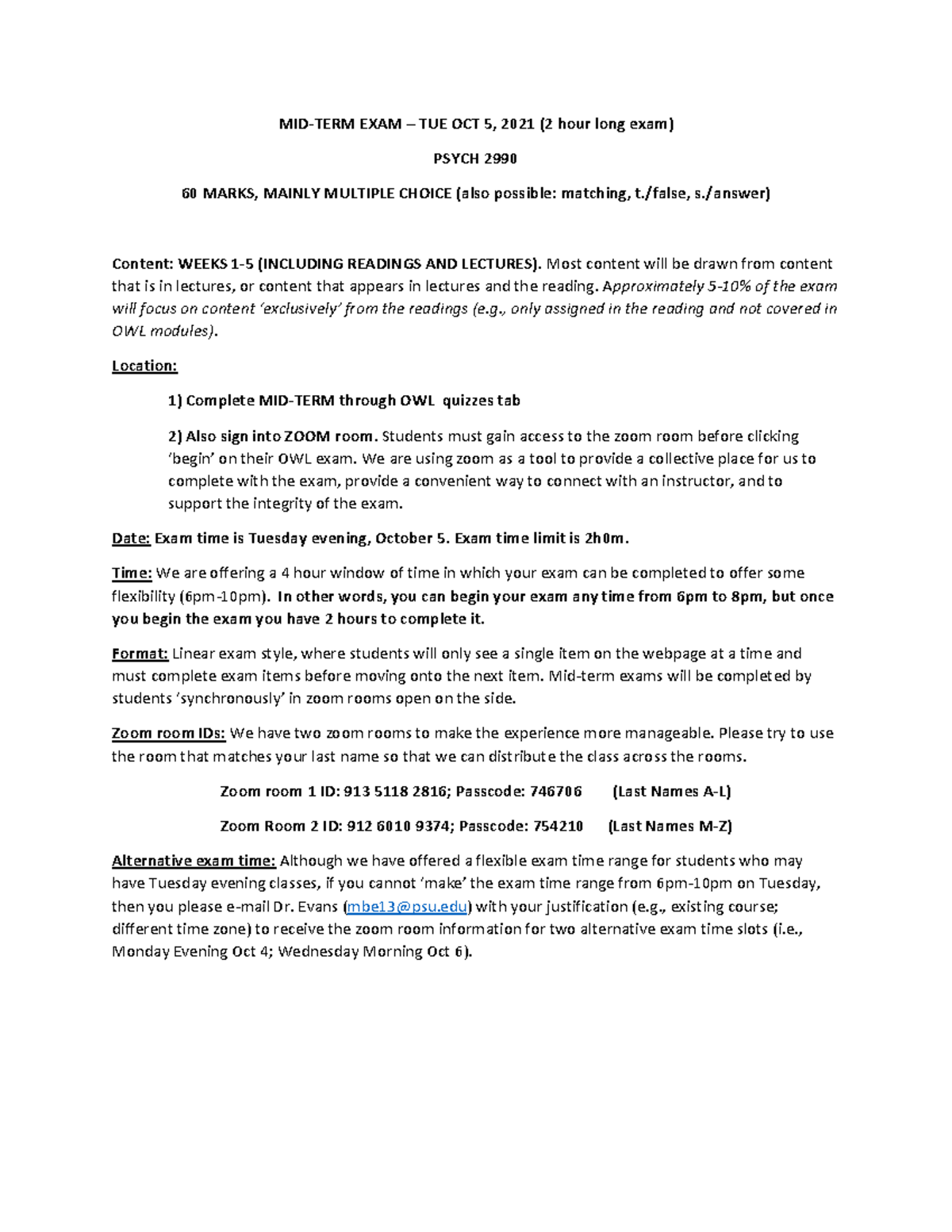 Midterm+1+Review+and+Instructions+2990+2021 - MID-TERM EXAM – TUE OCT 5 ...