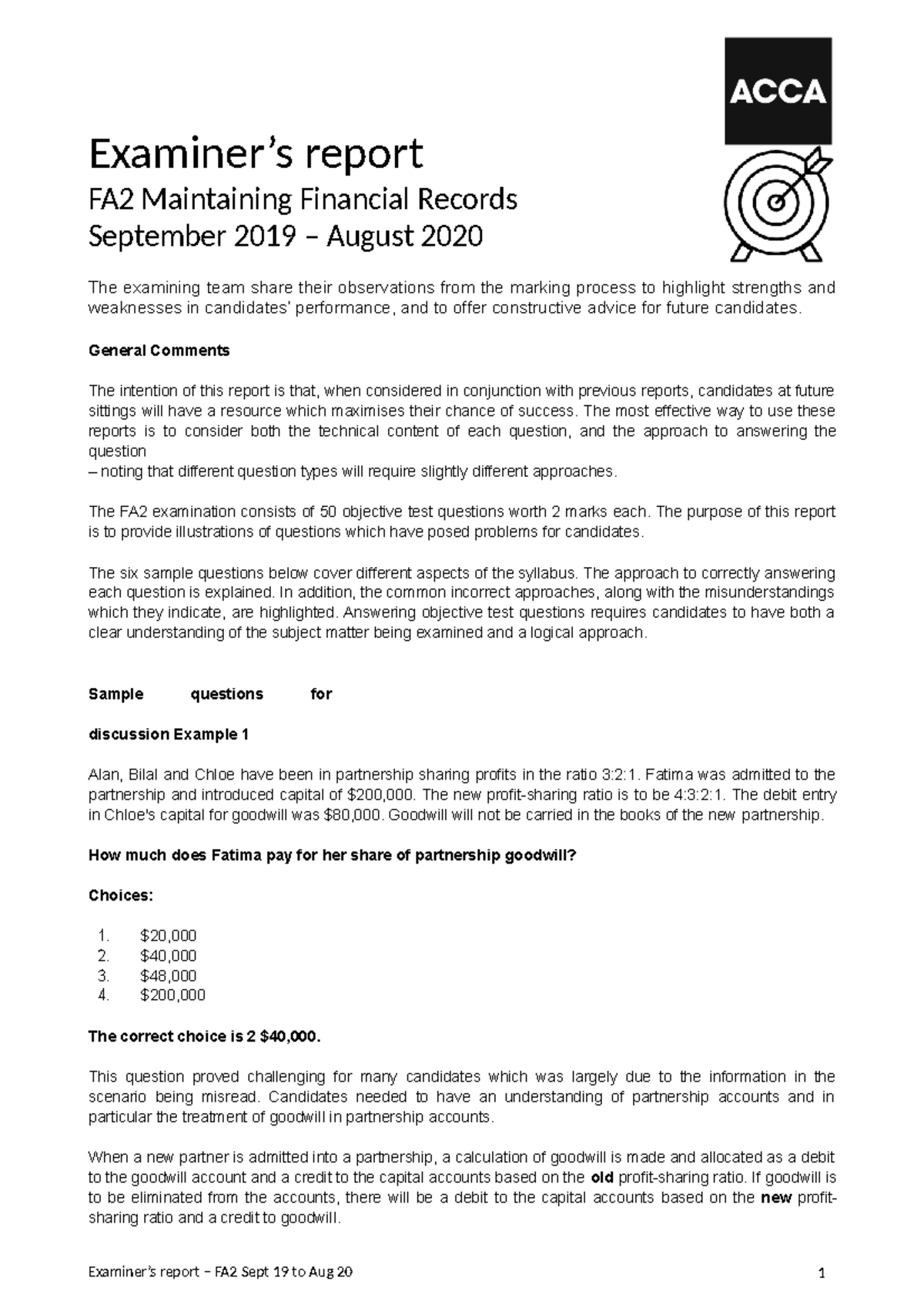 FA2 examiner report spet19-aug20 (1)-converted - Examiner’s report FA2 ...